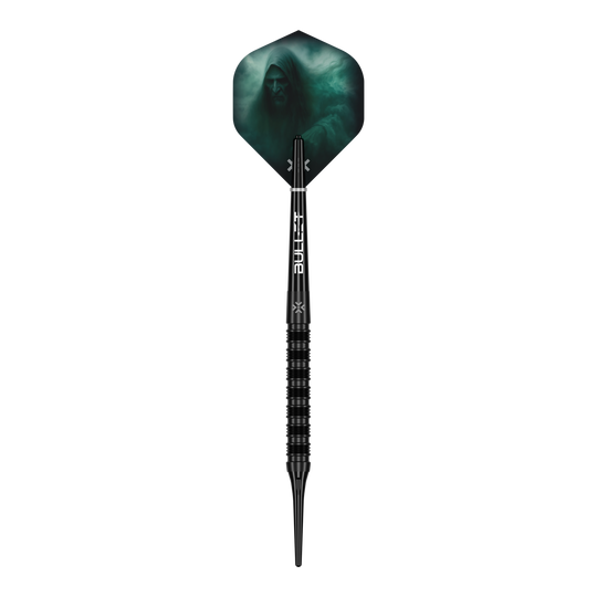 Abgebildet sind die Bullet Shadow Softdarts - 20g. Die Darts sind aus hochwertigen Materialien gefertigt.