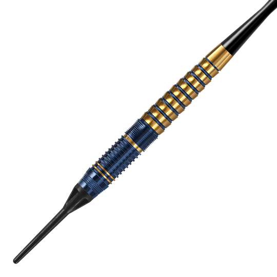 Harrows Nox Premium Brass Softdarts. Abgebildet sind hochwertige Softdarts aus Messing von Harrows.