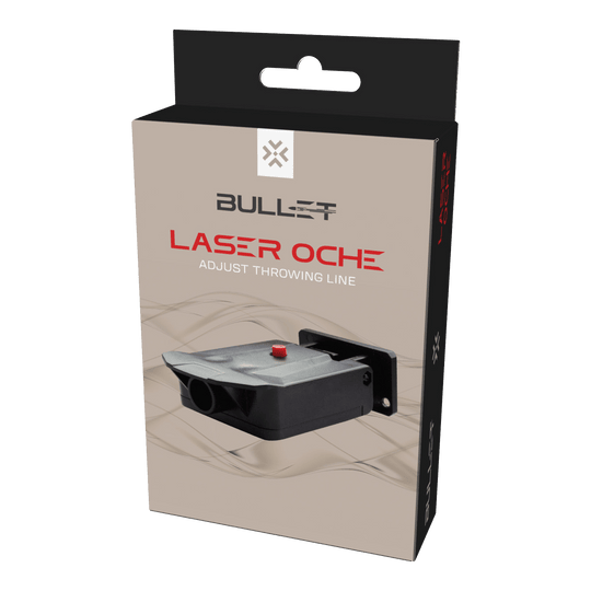 Bullet Laser Oak Bullet Laser Oche zur Anzeige der Oche-Linie für Darts. Das Gerät erleichtert die Einhaltung der richtigen Abwurfdistanz.