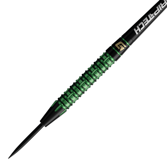 GOAT Athlete Green Tungsten Steel Darts Das Foto zeigt einen einzelnen GOAT Athlete Tungsten Steeldart. Das Produkt bietet ein präzises Design.