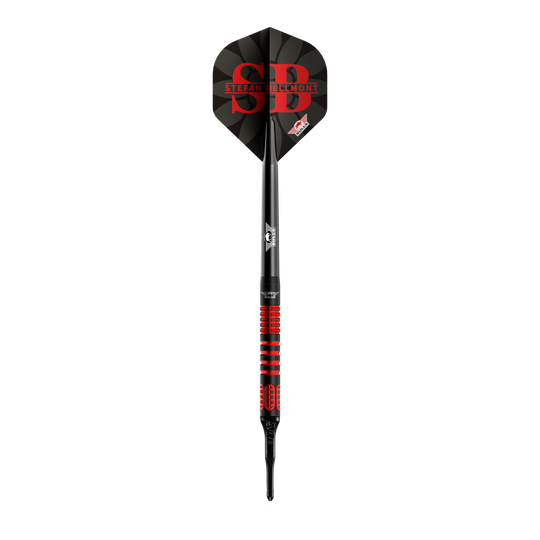 Hier werden die Bulls NL Stefan Bellmont 90 Softdarts mit 20 Gramm präsentiert. Diese Darts sind perfekt für Softdartspieler.