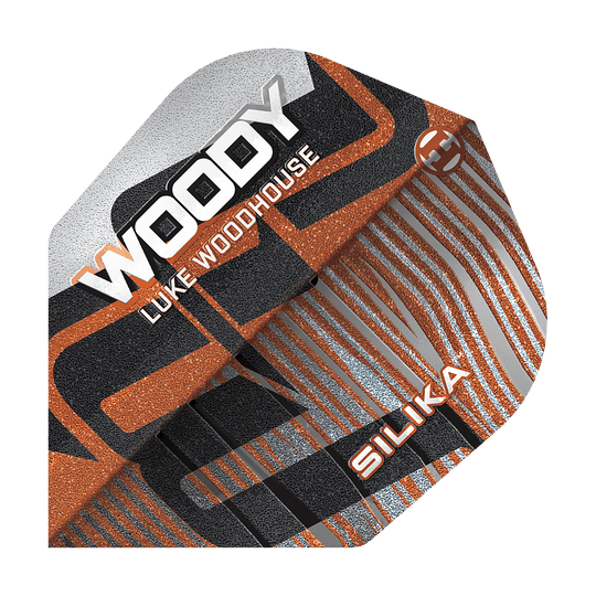 Harrows Silica Luke Woodhouse Series 3 No6 Flights Auf dem Bild ist der Harrows Silika Luke Woodhouse Series 3 No6 Flights Dart Flight zu sehen. Das Produkt wird für den Dartsport verwendet.