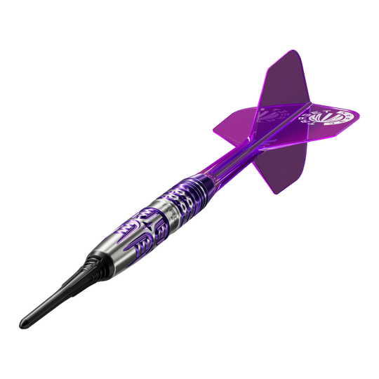 Abgebildet sind die Target Japan Endeavour Kasumi Sato GEN3 Softdarts - 19g. Diese Darts bieten eine zuverlässige Leistung für Dartspieler.