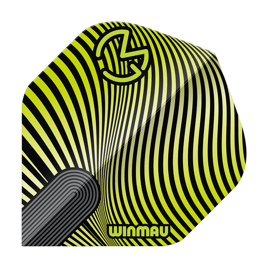 Winmau Prism Delta MvG Green Black No2 Standard Flights Hier sieht man Winmau Prism Delta MvG Green Black No2 Standard Flights. Das Flight-Set fällt durch besondere Akzente auf.