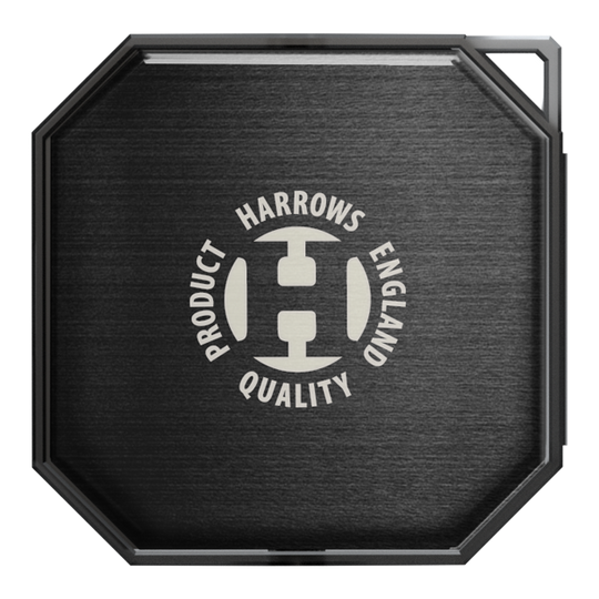Harrow's Premium Quick Point Tool Case Das Bild zeigt das Harrows Premium Quick Point Tool Case. Es handelt sich um eine hochwertige Aufbewahrungslösung für Dartzubehör.