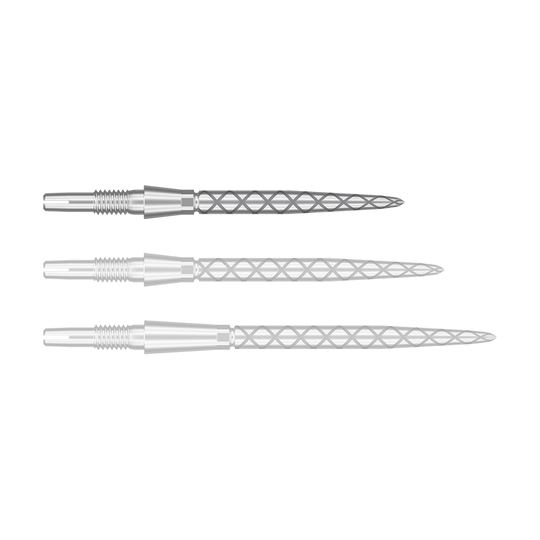 Target Swiss Storm Diamond Point Dart Tips - Silver