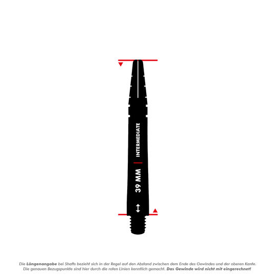 Red Dragon Nitrotech Peter Wright Red Shafts - 39mm