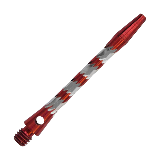 Bulls NL Minor Aluminum Shafts - Red - 46 mm Bulls NL Minor Aluminium Shafts in Rot, 46 mm lang. Abgebildet ist ein roter Aluminiumschaft für Dartpfeile.