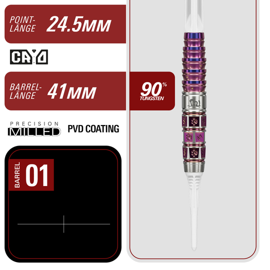Target Japan Prime Series Mayo GEN8 Soft Darts - 18g Target Japan Prime Series Mayo GEN8 Soft Darts - 18g