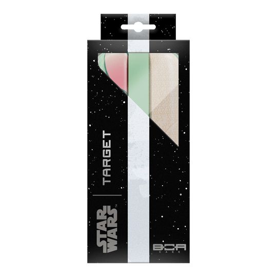 Target Star Wars Boa Dartcase - Grogu Auf dem Bild sieht man das Target Star Wars Boa Dartcase - Grogu, gestaltet mit Grogu aus der Star Wars Serie. Diese Darttasche schützt Ihre Dartutensilien unterwegs.