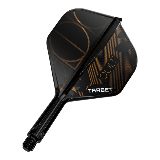 Das Bild zeigt ein Produkt namens '410169 Target K-Flex Cult No2 Standard Flights 19mm 1'. Es handelt sich wahrscheinlich um einen einzelnen Dart-Flight.