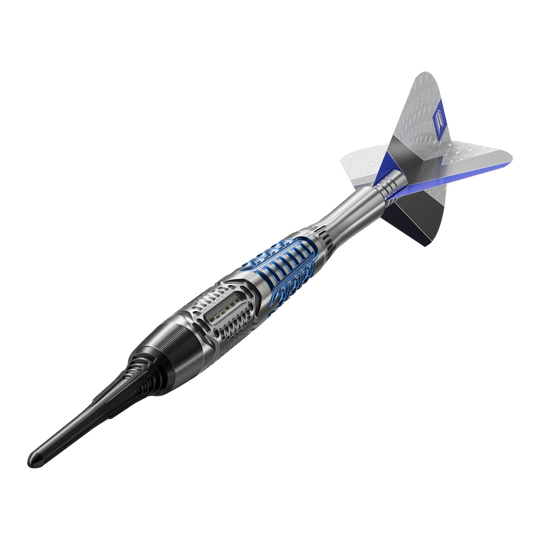 Target Phil Taylor Power X Chrono soft darts Dieses Bild zeigt die Target Phil Taylor Power X Chrono Softdarts. Sie wurden für präzises und professionelles Dartspiel entwickelt.