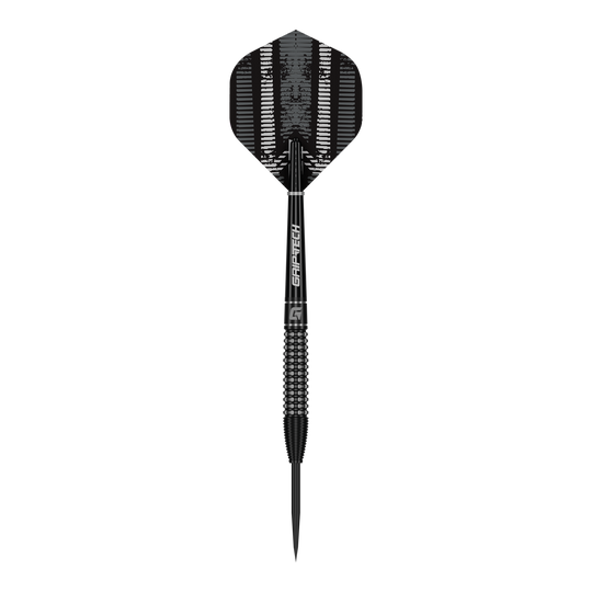 GOAT Sprocket MKIII Bomb steel darts Zu sehen ist der GOAT Sprocket MKIII Bomb Steeldarts. Die Aufnahme zeigt den Dartpfeil aus einer bestimmten Perspektive.