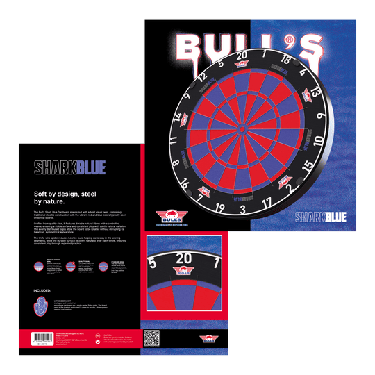Bulls NL Shark Blue Pro steel dartboard Bulls NL Shark Blue Pro steel dartboard