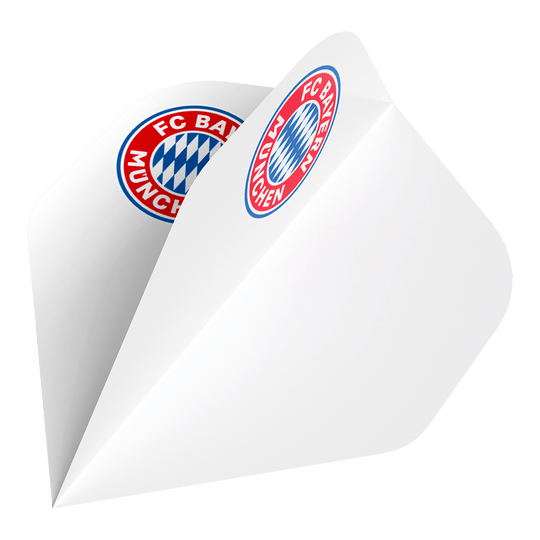Hier sieht man die Bulls FC Bayern München Flight Collection - 5 Satz. Das Set besteht aus fünf verschiedenen Flights mit Bayern München Motiven.