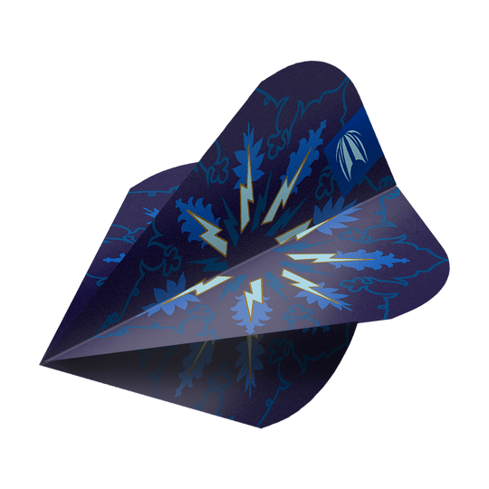 Target ProUltra Phil Taylor Power Gx2 Vapor S Flights - 3 Sets. Zu sehen sind spezielle Dart-Flights, inspiriert von Phil Taylor.