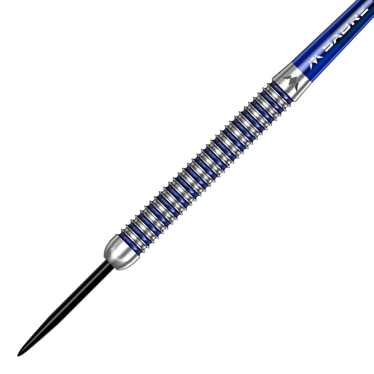 Mission ION Blue Silver Steeldarts werden hier abgebildet. Die Darts haben ein blau-silbernes Design.