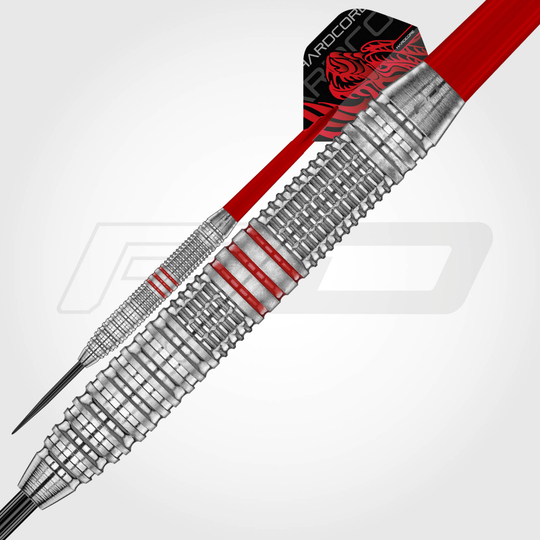 Red Dragon Jonny Clayton Brass Steel Darts - 21 g Die Red Dragon Jonny Clayton Brass Steeldarts - 21 g sind auf dem Bild zu sehen. Dies ist ein Set von Steeldarts mit einem Gewicht von 21 Gramm.