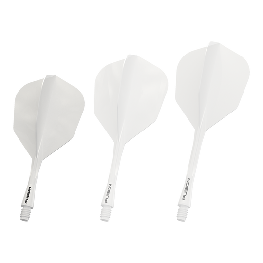 Winmau Fusion Flight Shaft System No6 Solid White Auf diesem Bild sieht man das Winmau Fusion Flight Shaft System No6 in Weiß, 22mm. Es handelt sich um eine Komponente für Dartpfeile.