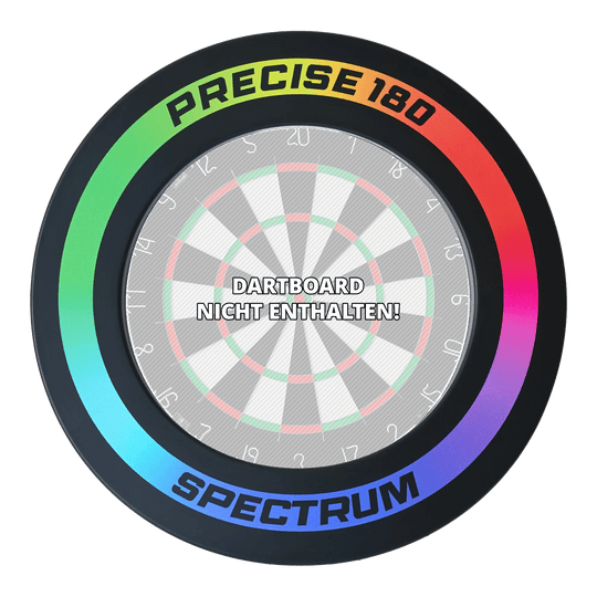 Precise 180 Spectrum Dartboard Surround Hier sieht man das Precise 180 Spectrum Dartboard Surround. Dieses Produkt schützt die Wand vor abprallenden Darts.