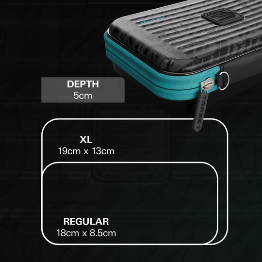 Takoma XL Ghost Series Rob Cross dart case Abgebildet ist das Takoma XL Ghost Series Rob Cross Dartcase. Dieses Etui eignet sich ideal zur sicheren Aufbewahrung von Darts.