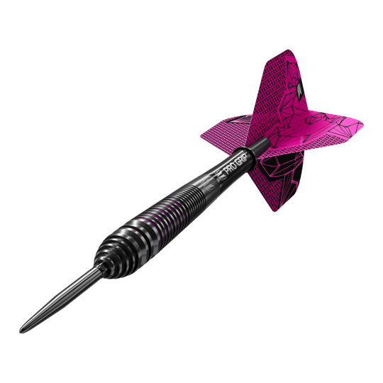 Abgebildet sind Target Lorraine Winstanley GEN2 Swiss Point Steeldarts - 24g. Diese Steeldarts zeichnen sich durch ihr spezielles Design aus.
