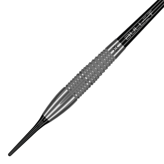 Das Foto zeigt die Bullet Monolith 20g Soft Darts aus einer anderen Perspektive. Sie sind perfekt für Softdart-Anwendungen geeignet.