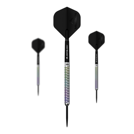 Mission Mirage Steel Darts Dieses Bild zeigt das Set Mission Mirage Steeldarts. Das Set besteht aus mehreren hochwertigen Darts.