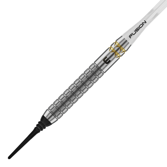 Winmau Gian Van Veen W-MAX soft darts - 18g Winmau Gian Van Veen W-MAX Softdarts - 18g sind auf dem Bild abgebildet. Die Darts sind in einer Seitenansicht zu sehen.