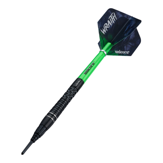 Unicorn Wraith Gary Anderson Phase 6 Soft Darts - 20g Hier werden die Unicorn Wraith Gary Anderson Phase 6 Softdarts - 20g präsentiert. Die Darts sind deutlich sichtbar.