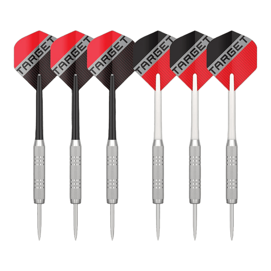 Target Rift steel dartboard set Abgebildet ist das Target Rift Steeldartboard Set. Dieses Dartboard Set eignet sich perfekt für den Heimgebrauch.